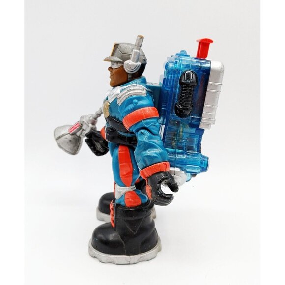 Rescue Heroes Jake Justice w/Voice Tech Pack Fisher Price Mattel 1999 - Picture 4 of 5